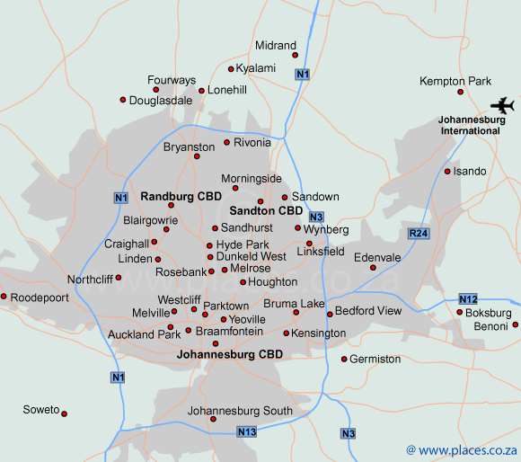 Accommodation in Johannesburg Metropole